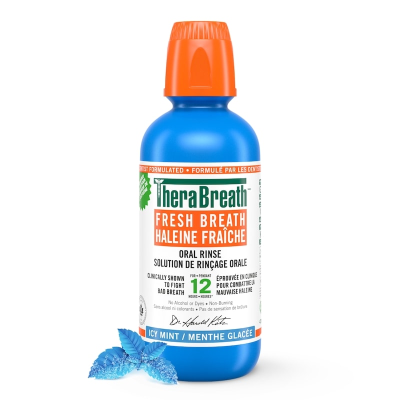 TheraBreath Fresh Breath Oral Rinse Icy Mint - 473 ml | Zehrs