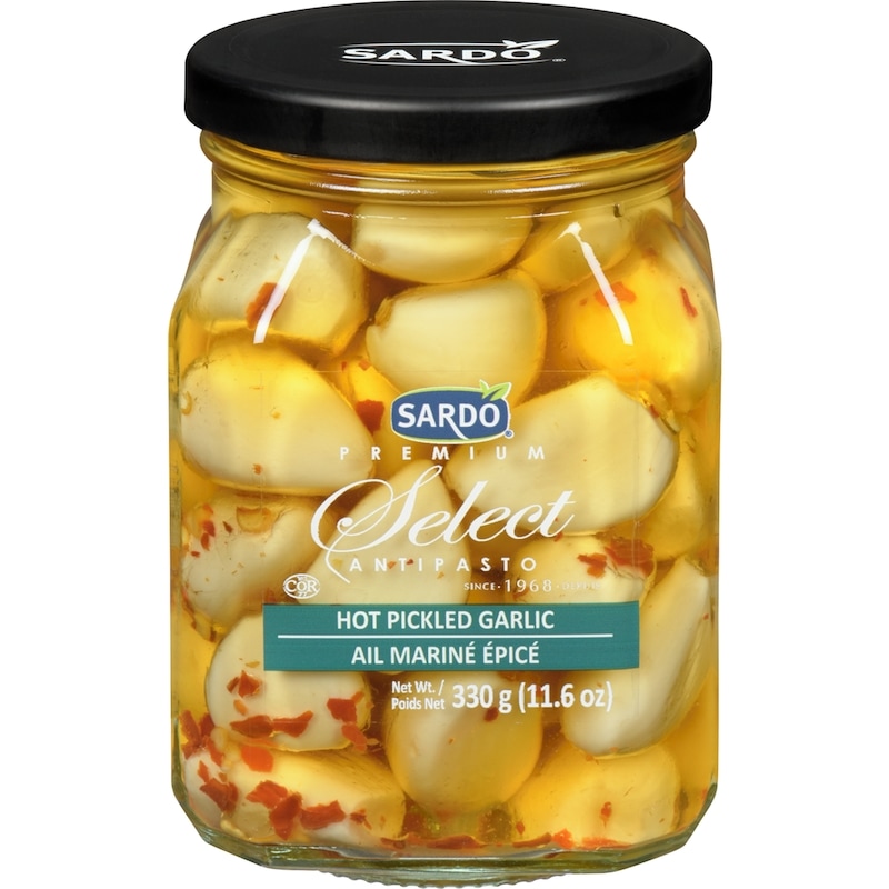 Hot Pickled Garlic