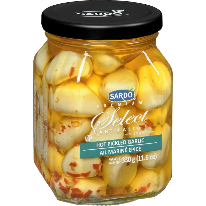 Hot Pickled Garlic
