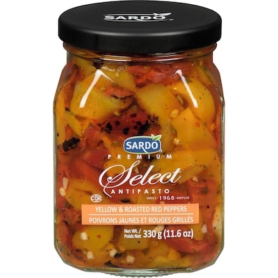 Sardo Roasted Red & Yellow Peppers 375 ml, $2.40/100ml