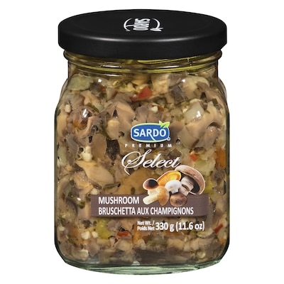 Sardo Bruschetta aux champignons 330 g, 2,42 $/100g