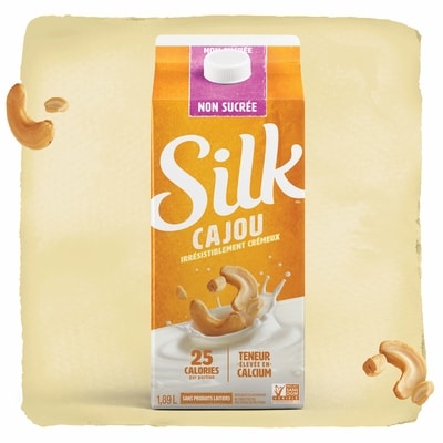 Boisson cajou crémeux , non sucrée, originale, sans produits laitiers