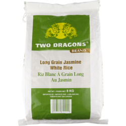 null Riz au jasmin Two Dragons 8 kg, 0,24 $/100g
