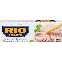 Rio Mare Thon dans l’eau, Rio Mare 3x80.0 g, 3,54&nbsp;$/100g