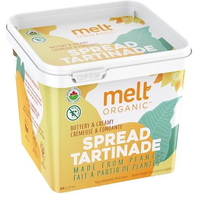 Melt Organic Spread, Rich & Creamy   368 g, $1.90/100g