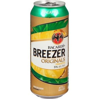 Bacardi Alcoholic Malt Beverage Originals Pineapple (ID required at pick-up) 473 ml, $0.84/100ml