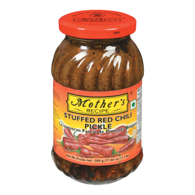 Mother Red Stuffed Chili Pickles 500 g, $1.00/100g