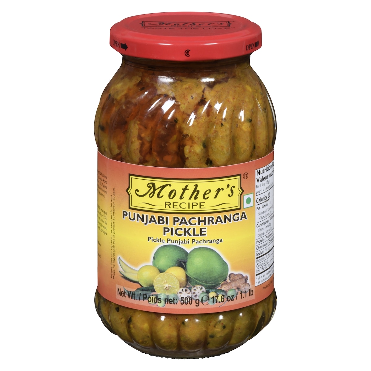 Mother Punjabi Pachranga Pickle 500 g, $1.06/100g