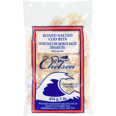 Chelsea Dried Boneless Cod Bits 454 g, $2.53/100g