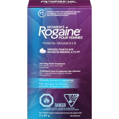 Rogaine Women’s Foam 5% 60 g, $198.32/100g