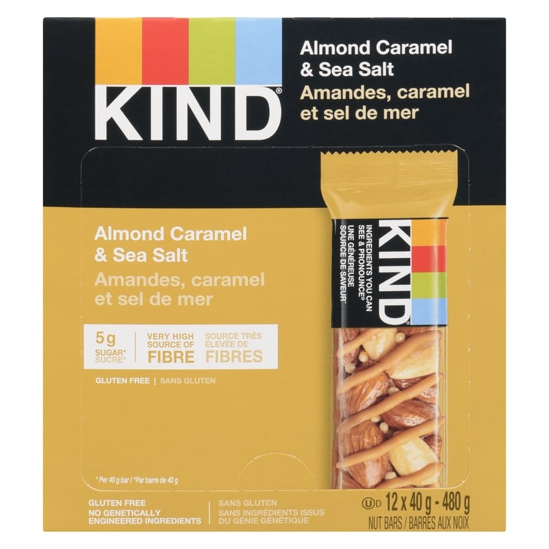 Almond Caramel & Sea Salt Bars