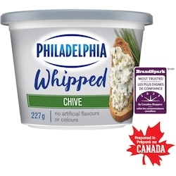 Philadelphia Chive Whipped Cream Cheese Product 227 g, $1.89/100g
