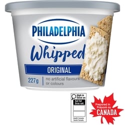 Philadelphia Whipped Original Cream Cheese Product 227 g, $1.76/100g