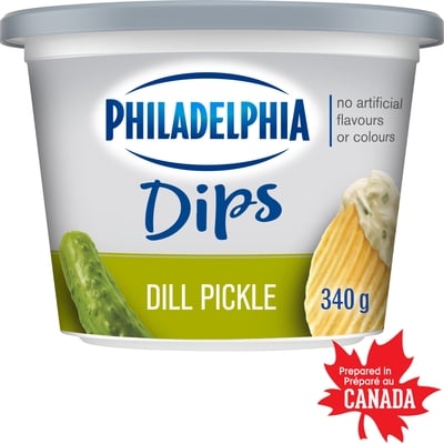 Philadelphia Dill Pickle Dip 340 g, $2.35/100g