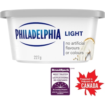Philadelphia Light Original Cream Cheese Product 227 g, $1.76/100g