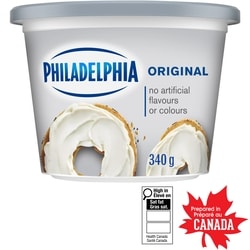 Philadelphia Fromage à la crème Original 340 g, 2,35 $/100g