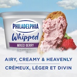 Philadelphia Whipped Mixed Berry Cream Cheese Product - 227 g