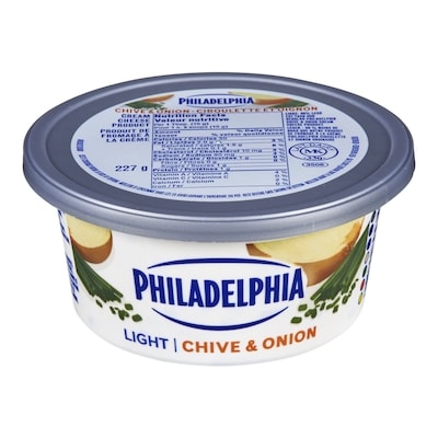 Philadelphia Soft Cream Cheese, Light Chive & Onion 227 g, $2.42/100g