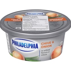 Philadelphia Chive And Onion Cream Cheese 227 g, $2.42/100g