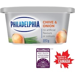 Philadelphia Fromage À La Crème Ciboulette Et Oignon 227 g, 1,76 $/100g