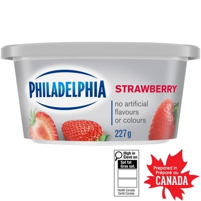 Philadelphia Strawberry Cream Cheese Product 227 g, $2.55/100g