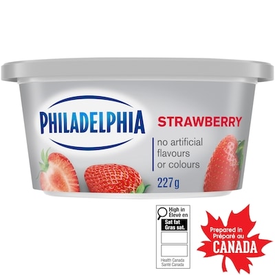 Philadelphia Produit Fromage À La Crème Fraise 227 g, 2,55 $/100g