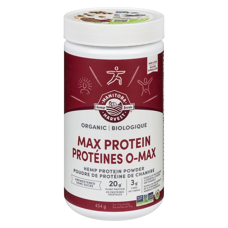 Hemp Protein Powder Max Protein Unsweetened Organic