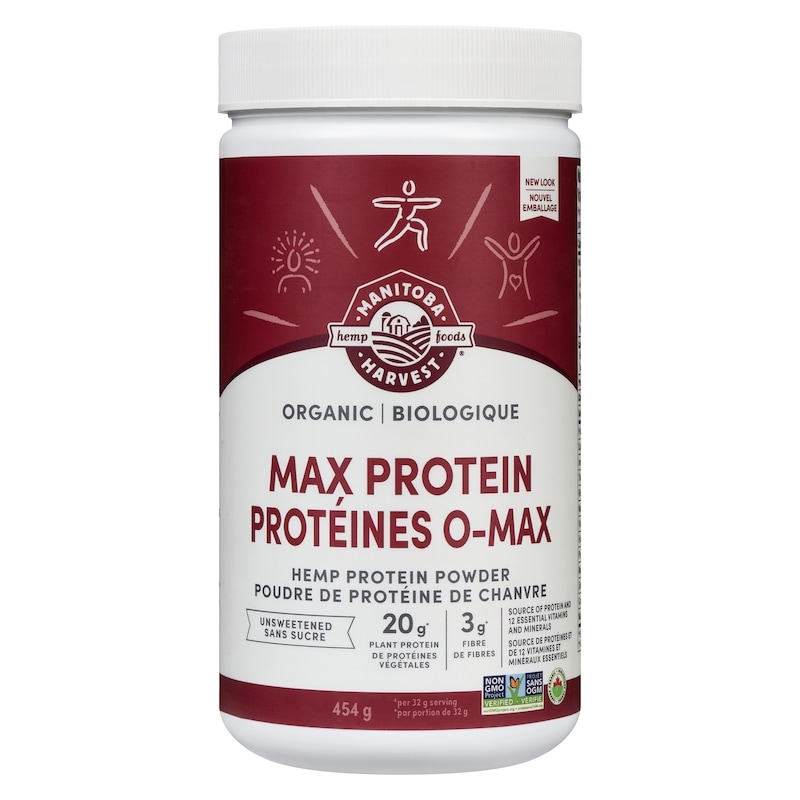 Hemp Protein Powder Max Protein Unsweetened Organic