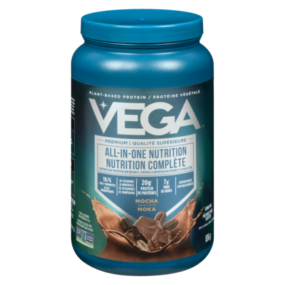 Vega All-in-One Protein Powder, Mocha 836 g, $6.34/100g