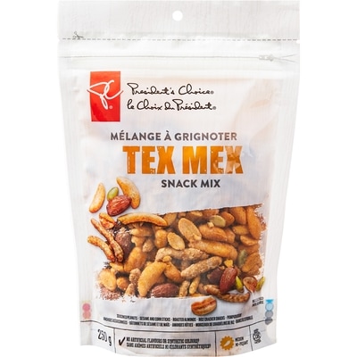 President's Choice Tex Mex Snack Mix 250 g, $1.72/100g