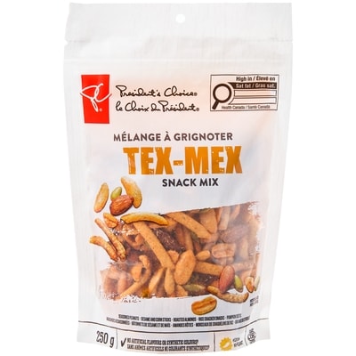 President's Choice Tex Mex Snack Mix 250 g, $1.80/100g