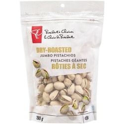 President's Choice Dry-Roasted Jumbo Pistachios 290 g, $3.44/100g