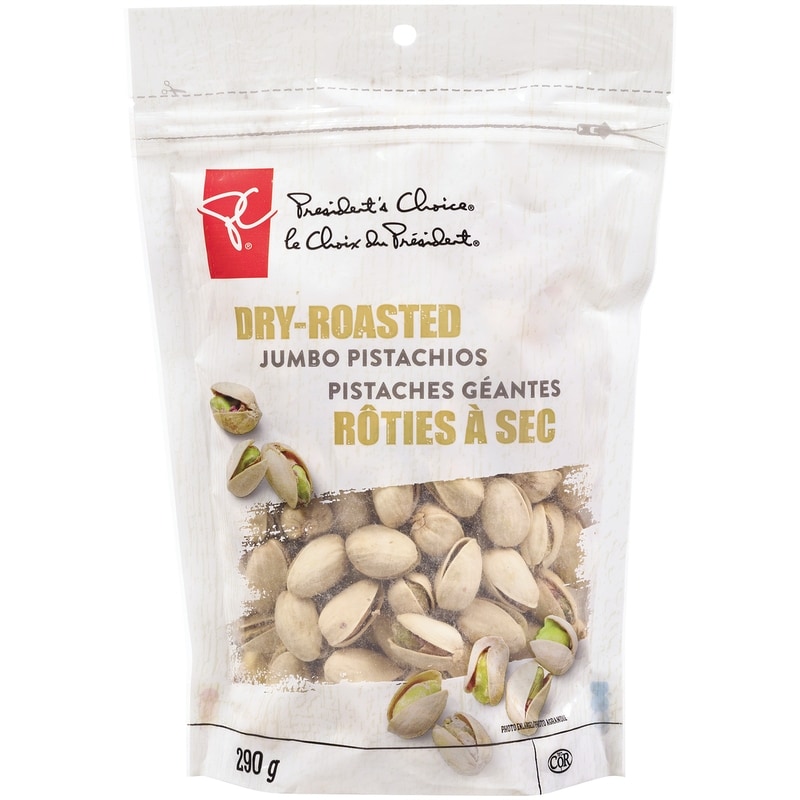 President's Choice Dry-Roasted Jumbo Pistachios - 290 g | Real