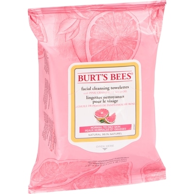 Facial Cleansing Towelettes, Pink Grapefruit