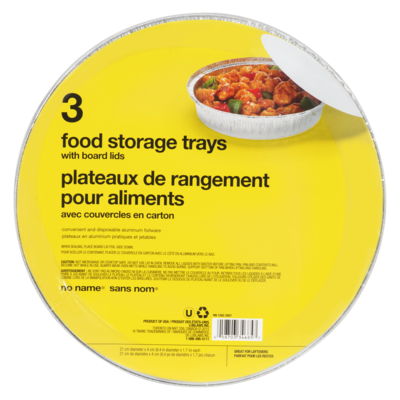 No Name Round Storage Tray with Lids 3 ea, $2.33/1ea