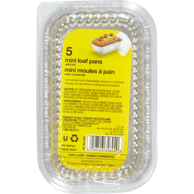 Sans Nom Mini-moule à pain avec couvercle 1 ea, 1,00 $/1ch