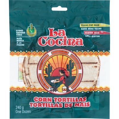 La Cocina Tortillas de maïs 240 g, 1,16 $/100g