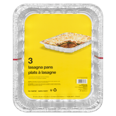 Sans Nom Plat à lasagne 1 ea, 2,33 $/1ch