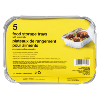 Sans Nom Contenants avec couvercles emb. 5 17cm x 12cm x 4cm 1 ea, 1,30 $/1ch