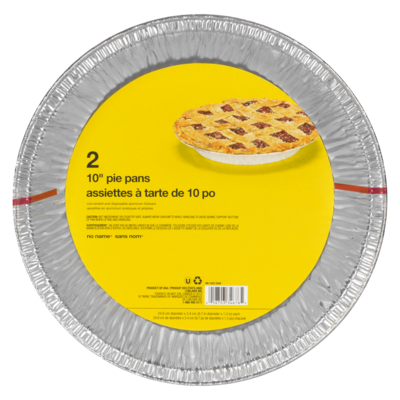No Name Pie Pans, 10" 1 ea, $2.25/1ea