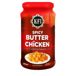 KFI Spicy Butter Chicken cooking sauce 375 ml, $1.33/100ml