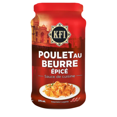 KFI Sauce poulet au beurre épicé 375 ml, 1,28 $/100ml