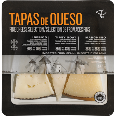 PC Black Label Tapas De Queso Sliced Fine Cheese Selection 150 g, $5.66/100g