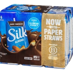 Silk Almond Beverage, Dark Chocolate Flavour, Dairy-Free - 6x236.0