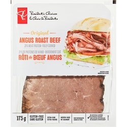 le Choix du Président Tranches de rôti de bœuf Angus, original 175 g, 53,09 $/1kg 5,31 $/100g