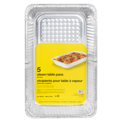No Name Full-Size Steam Table Pan 1 ea, $2.40/1ea