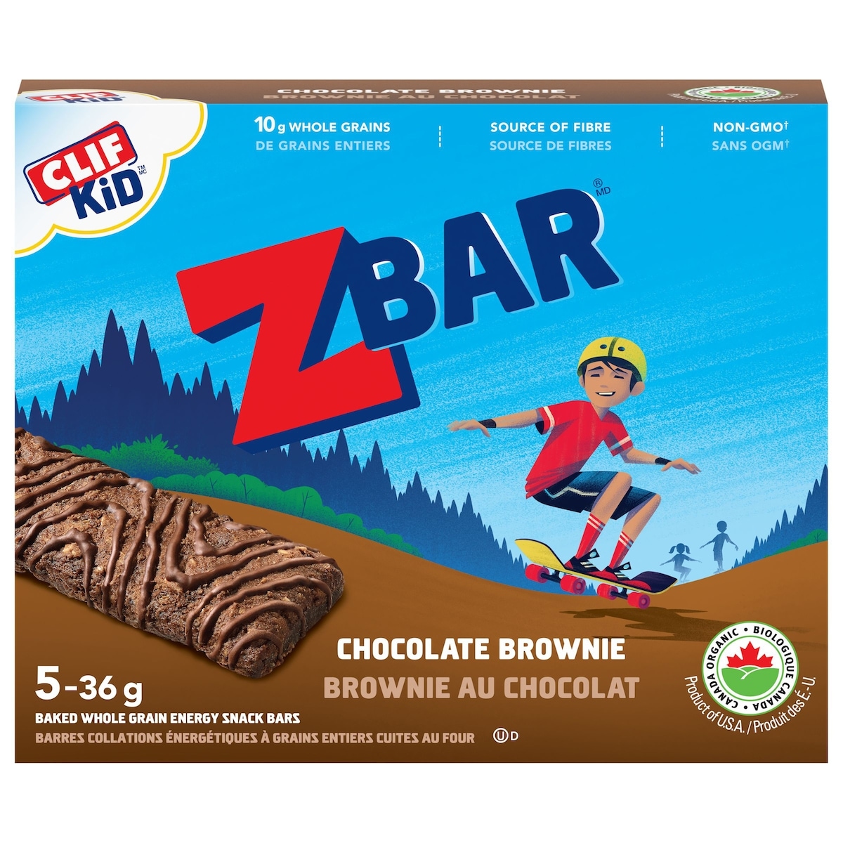 CLIF ZBAR Organic Energy Snack Bars, Chocolate Brownie