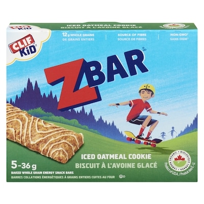 CLIF Zbar Iced Oatmeal Cookie Baked Whole Grain Energy Snack Bars, 5-Pack 180.02 g, $5.27/100g