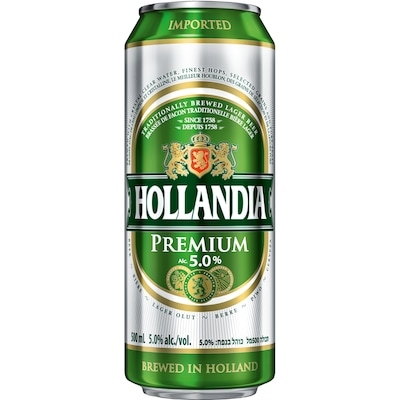 Hollandia Bière Hollandia (Pièce d’identité requise au moment du ramassage) 500 ml, 0,50 $/100ml