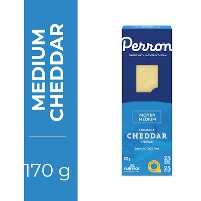 Perron Medium Cheddar Cheese 170 g, $4.70/100g